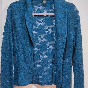 I.N.C. Lace & Embroidered Blazer size small